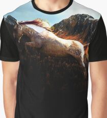 Equine Mountains Graphic T-Shirt
