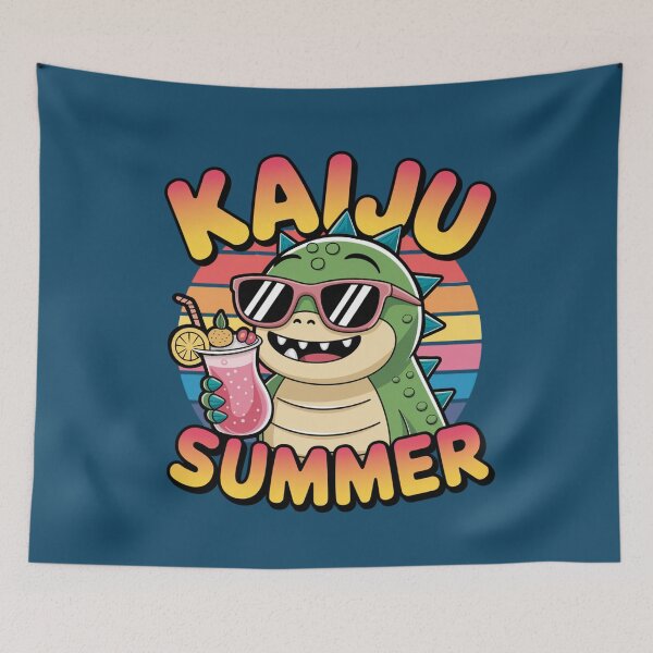 Item preview, Kaiju Summer Mocktail Dino Cartoon Animal designed and sold by NosandEdgy.