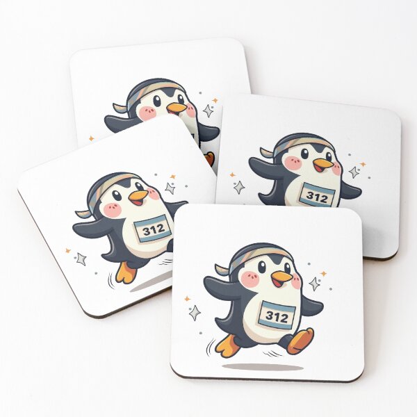 Item preview, Marathon Penguin – Funny Running Penguin Illustration designed and sold by MzulhilmiZam.