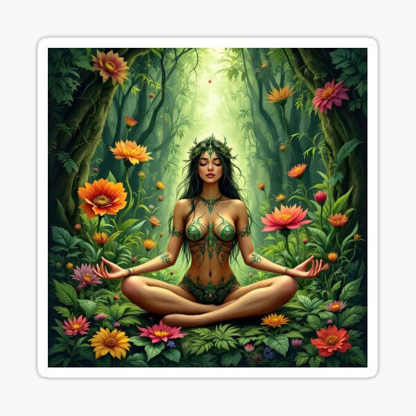 Forest fairy in the forest Sticker