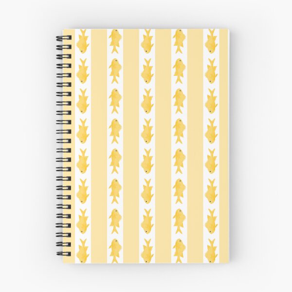 Item preview, Coastal Fish Stripes Contemporary Cottage Pattern in Pastel Yellow and White designed and sold by kierkegaard.