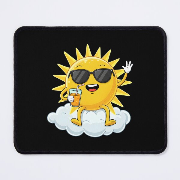 Item preview, Cool Cartoon Sun with Sunglasses & Juice – Cute Summer Sticker designed and sold by Unlimited-Style.