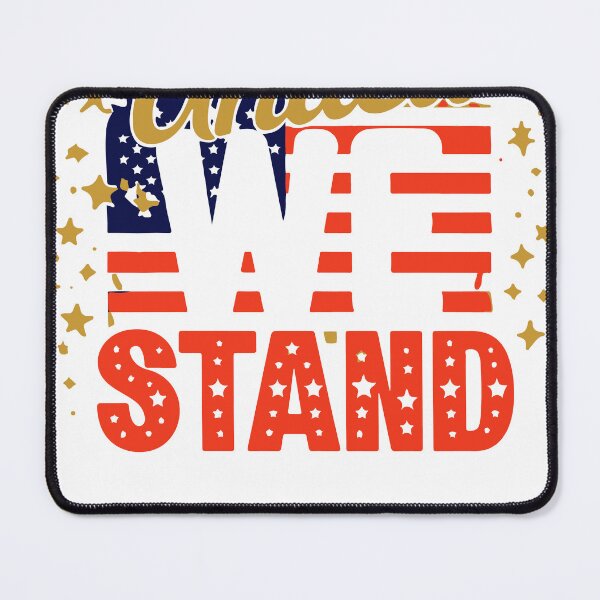 Item preview, United We Stand Patriotic American Flag T-Shirt designed and sold by Curiousity's around.