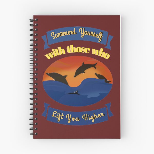 Item preview, Positive Dolphin Quote with Colorful Graphic designed and sold by Atkisson.