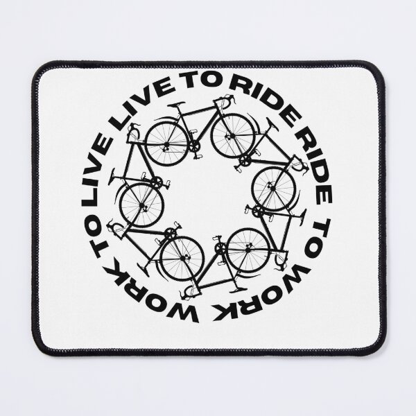 Item preview, Live to Ride, Ride to Work, Work to live Design Black designed and sold by CycleNYC_Designs.