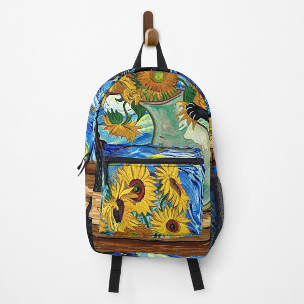 Item preview, Cat and Sunflowers, Van Gogh style designed and sold by AgingeR.