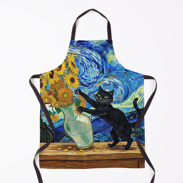 Item preview, Cat and Sunflowers, Van Gogh style designed and sold by AgingeR.