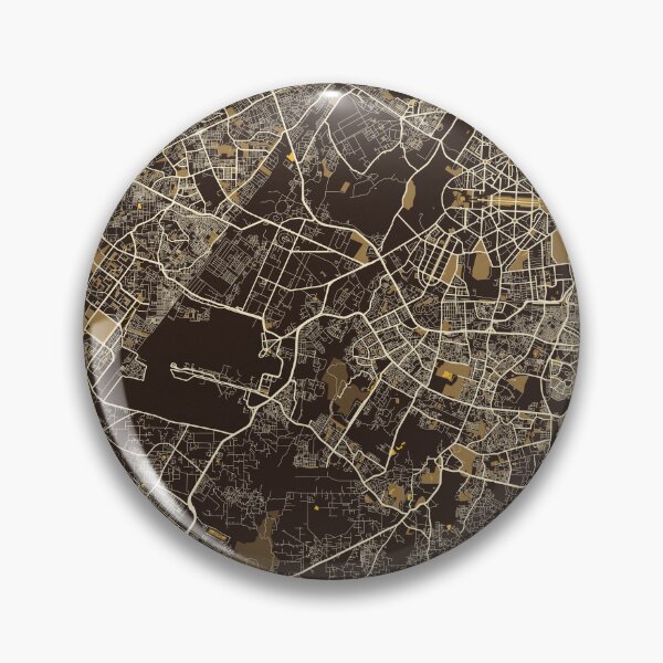 Item preview, New Delhi City Map of India  - Pastel designed and sold by deMAP.
