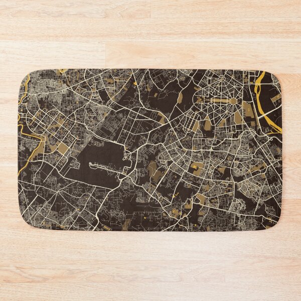 Item preview, New Delhi City Map of India  - Pastel designed and sold by deMAP.
