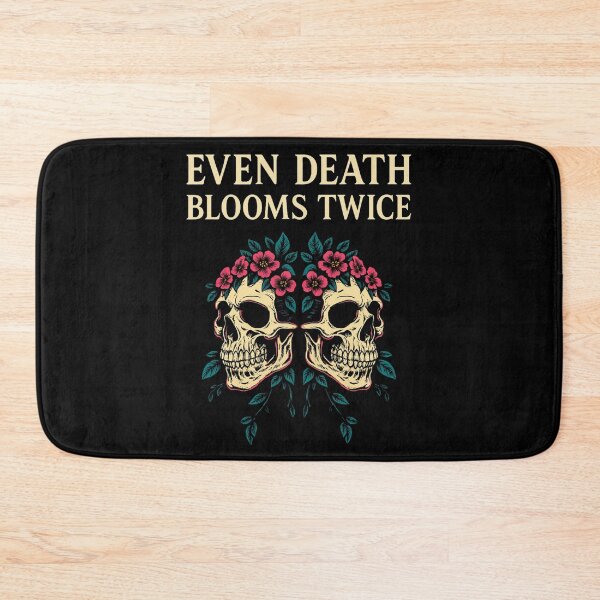Item preview, Even Death Blooms Twice – Gothic Floral Skull Art designed and sold by Rothnaric.