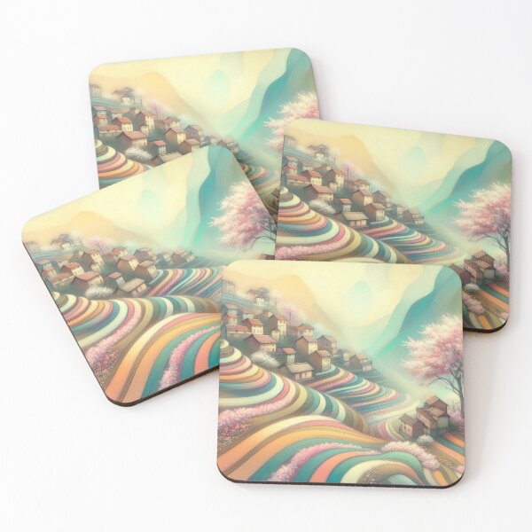 Item preview, Rainbow Terraces designed and sold by Beyondnote-Art.
