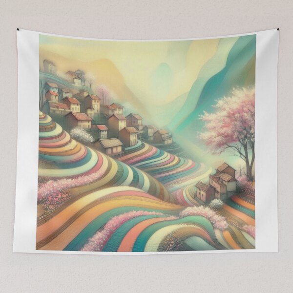 Item preview, Rainbow Terraces designed and sold by Beyondnote-Art.