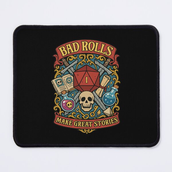 Item preview, Bad Rolls Make Great Stories Tabletop RPG Humor designed and sold by pixeptional.