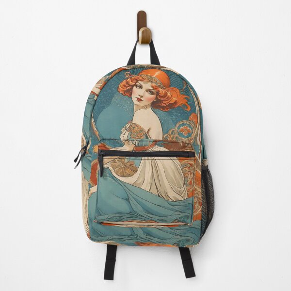 Item preview, Seated woman in art nouveau style. designed and sold by Giulivo Store Graphic.
