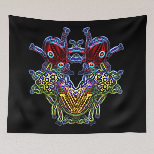 Item preview, Alien Creature Abstract Multi-colour designed and sold by Static-Fractal.