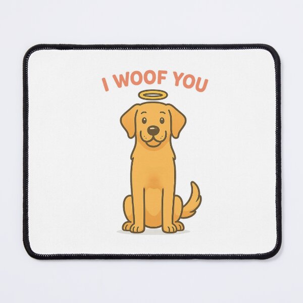 Item preview, I Woof You – Labrador Angel Dog Love Cartoon designed and sold by PetSoulPrints.