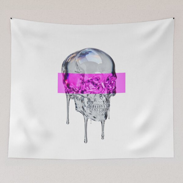 Item preview, Neon Mind: Melting Glass Skull designed and sold by Mike Kiev art.