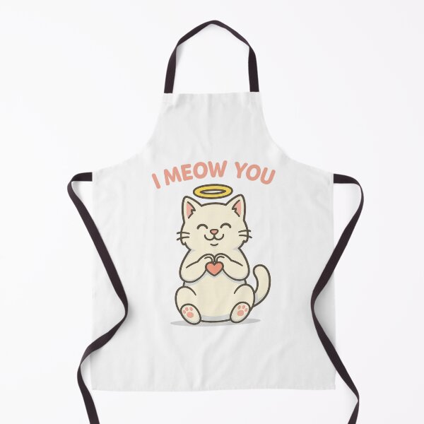 Item preview, I Meow You – Cute Angel Cat Cartoon Love Quote designed and sold by PetSoulPrints.