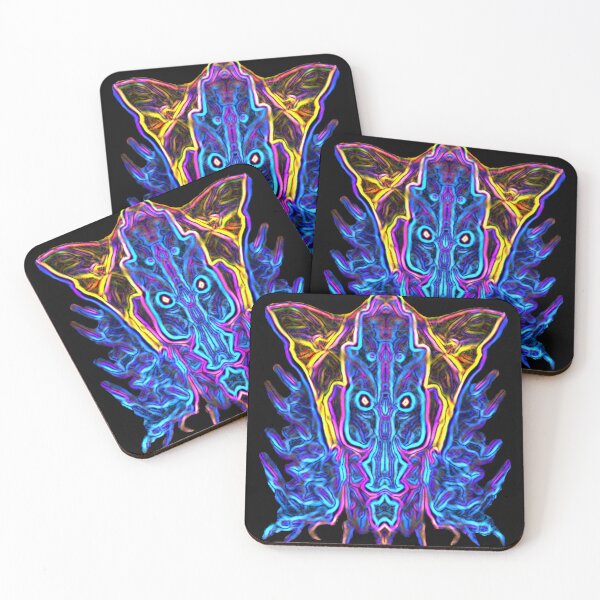 Item preview, Alien Creature Abstract Neon Blue  designed and sold by Static-Fractal.