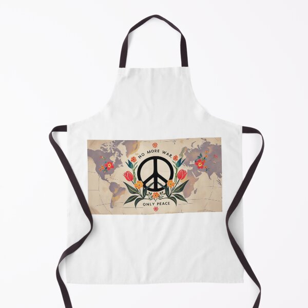 Item preview, No More War Only Peace | Peace Symbol Design with Flowers designed and sold by StormArte.