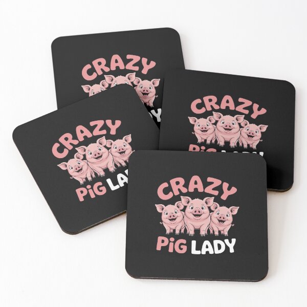 Item preview, Crazy Pig Lady Farmer designed and sold by WindowStone.