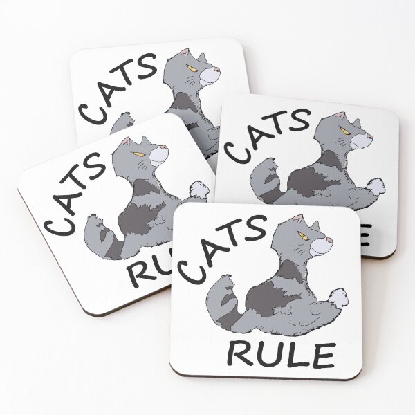 Item preview, Cats Rule - Gray designed and sold by WalkingFox.
