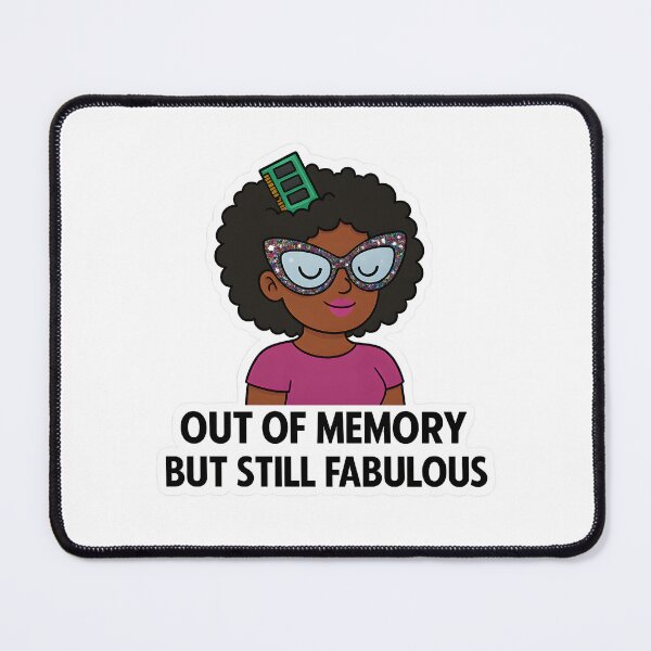 Item preview, Out of Memory But Still Fabulous – Glitter RAM Diva Sticker designed and sold by Lurixo.