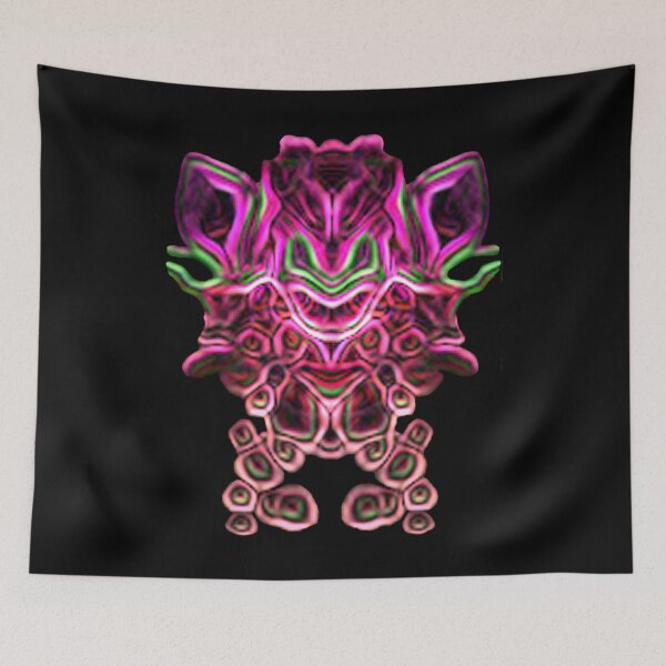 Item preview, Dancing Alien Creature Abstract Pink Neon  designed and sold by Static-Fractal.