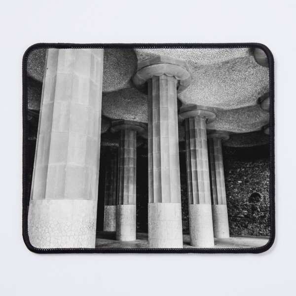Item preview, Park Güell Colonnade – Black and White Architectural Photography designed and sold by MetaModel Editions.