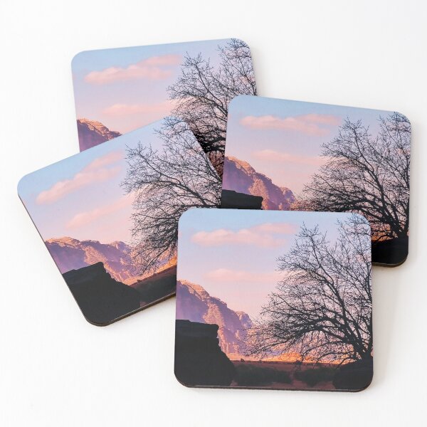 Item preview, Wadi Rum Landscape – Pink Sky and Solitary Tree in the Desert designed and sold by photo-travel.