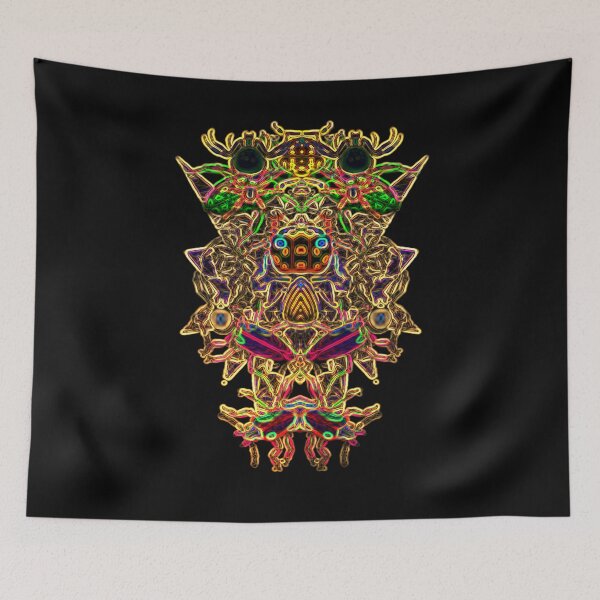 Item preview, Alien Creature Abstract Multi-coloured  designed and sold by Static-Fractal.