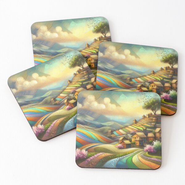 Item preview, Rainbow Terraces designed and sold by Beyondnote-Art.