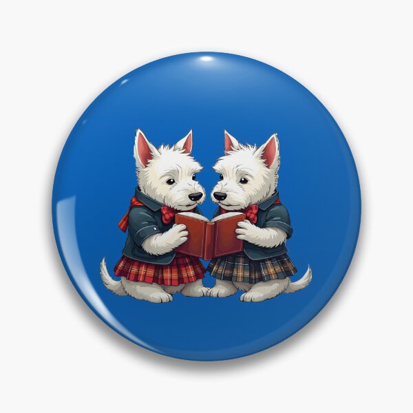 Item preview, West Highland Terriers Burns Night Reading Poetry designed and sold by taiche.