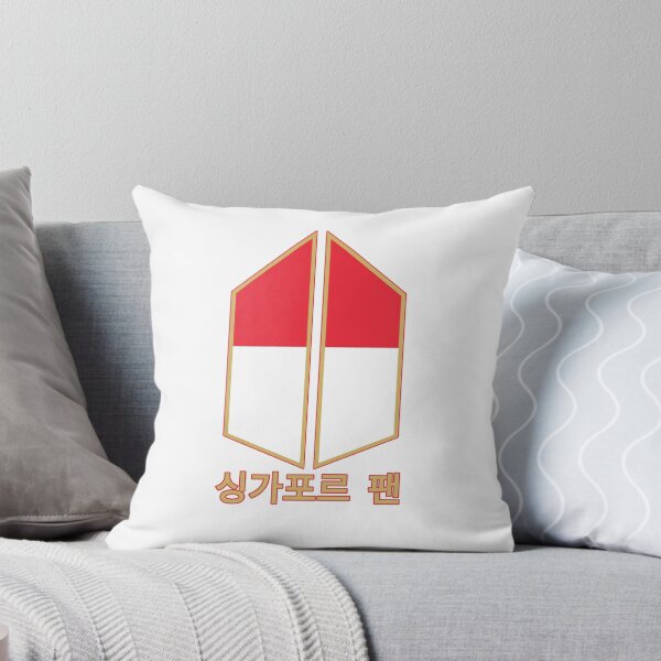 Artikelvorschau, K-Pop-Fan-Design – Von der Flagge Singapurs inspiriertes Schild mit Hangul entworfen und verkauft von Samanda Designs.