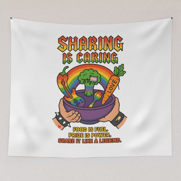 Item preview, SHARING IS CARING – QUEER & METAL EDITION designed and sold by Ristridin1988.