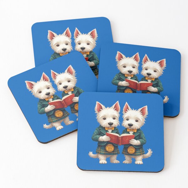 Item preview, West Highland Terriers Burns Supper Reading Poetry designed and sold by taiche.