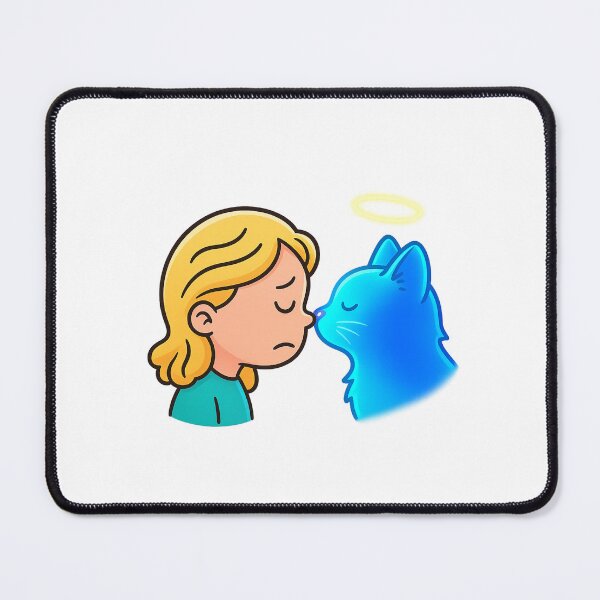 Item preview, Angel Cat Saying Goodbye – Emotional Pet Loss Design for Cat Lovers designed and sold by PetSoulPrints.