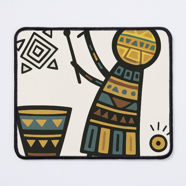 Item preview, Vibrant Tribal Drummer Illustration – African Folk Art Style designed and sold by Shopstract.