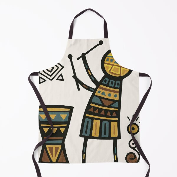 Item preview, Vibrant Tribal Drummer Illustration – African Folk Art Style designed and sold by Shopstract.