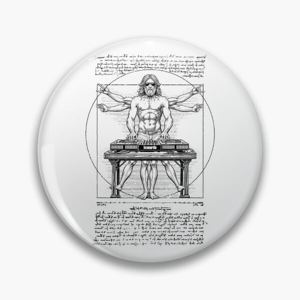Item preview, DJ Turntable Vitruvian Man Leonardo Da Vinci Club Music designed and sold by GrandeDuc.