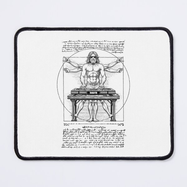 Item preview, DJ Turntable Vitruvian Man Leonardo Da Vinci Club Music designed and sold by GrandeDuc.