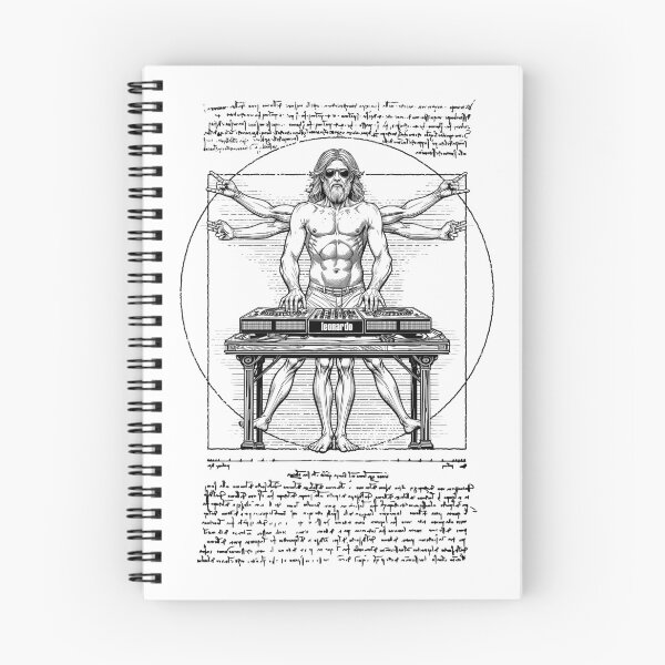 Item preview, DJ Turntable Vitruvian Man Leonardo Da Vinci Club Music designed and sold by GrandeDuc.