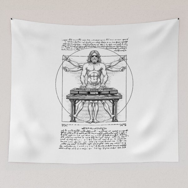 Item preview, DJ Turntable Vitruvian Man Leonardo Da Vinci Club Music designed and sold by GrandeDuc.