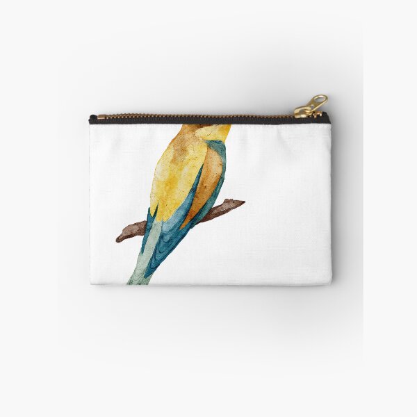 Item preview, Watercolor Bee-eater Bird – Vibrant Yellow and Blue Artwork designed and sold by olenafomina.