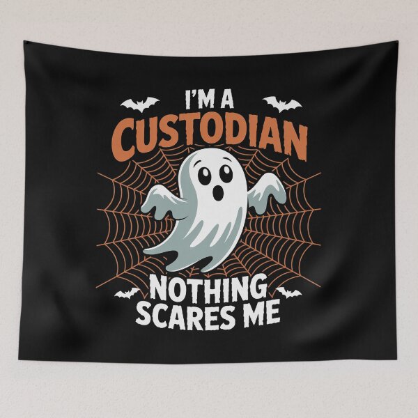 Item preview, Custodian Halloween School or Workplace designed and sold by LAZAR-EG.