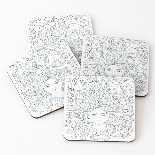 Item preview, Dreamlike Hair  - line art designed and sold by eebee00.