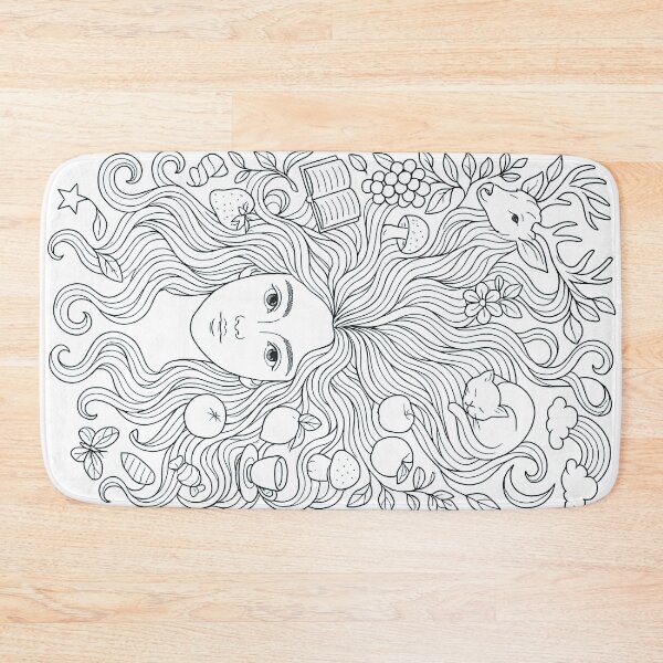 Item preview, Dreamlike Hair  - line art designed and sold by eebee00.