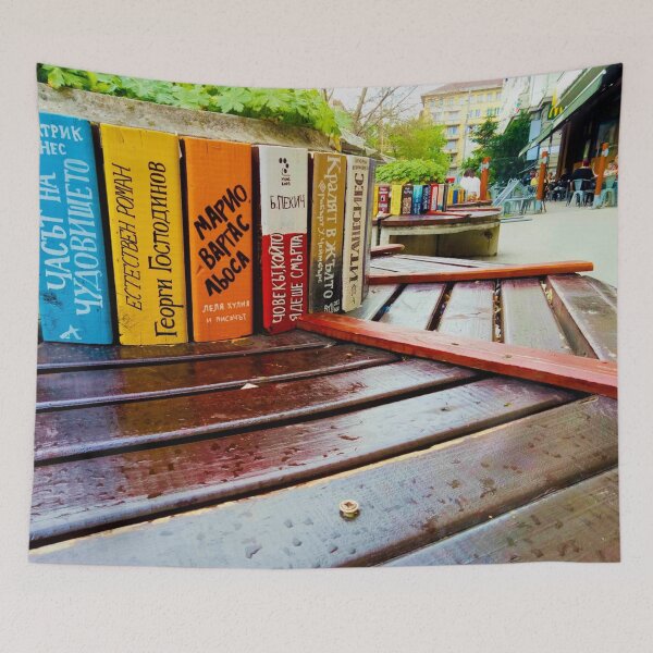 Item preview, Sofia Cityscape – Bench Made of Books in the Heart of Bulgaria designed and sold by MetaModel Editions.