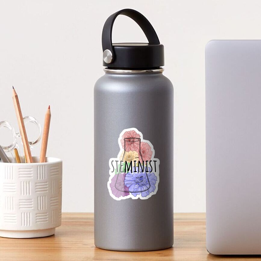 STEMinist Flask Sticker