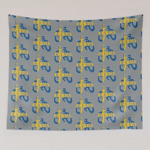 Item preview, Cycling with Swedish flag designed and sold by bravoalpha.